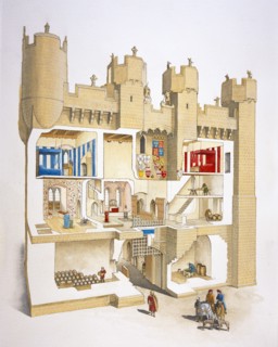 Gatehouse of Hylton Castle, Sunderland, Tyne and Wear, 15th century (c2005)