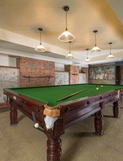 Billiard Room in the basement, Eltham Palace, Greenwich, London, c2015