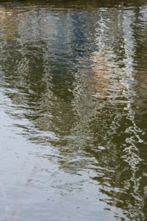 Watery reflections, High Orchard Bridge, Gloucester South ring road, Gloucestershire, c2009