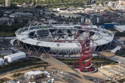 Olympic Stadium and Orbit Tower, Queen Elizabeth Olympic Park, London, 2012