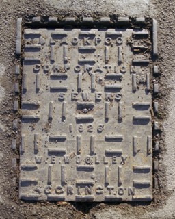 Blackpool Corporation sewers inspection cover plate, Stanley Park, Blackpool, Lancashire, 2006 Artist