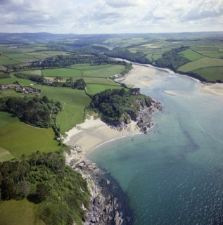 Mouth of the River Erme, Devon, 1975