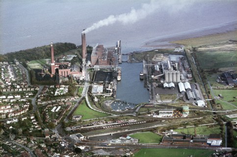 Portishead Dock, North Somerset, 1970
