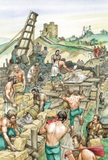 Building Hadrian's Wall, early 2nd century (c1985-c2000)