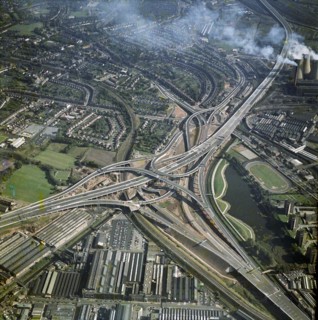 Gravelly Hills Interchange, Birmingham, West Midlands, 1971