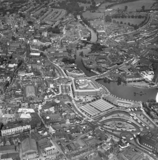 Derby city centre, Derbyshire, 1961