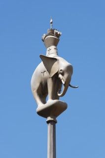 Elephant finial, Broadgate Standard, Coventry, West Midlands, 2014