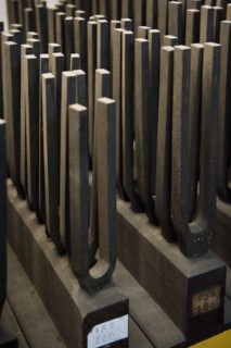 Tuning forks, Whitechapel Bell Foundry, 32-34 Whitechapel Road, Tower Hamlets, London, 2010