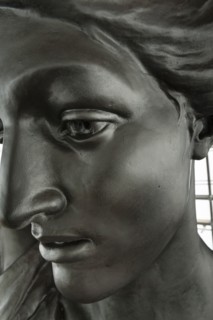 Detail, quadriga statue, Wellington Arch, Hyde Park Corner, Westminster, London, c2015