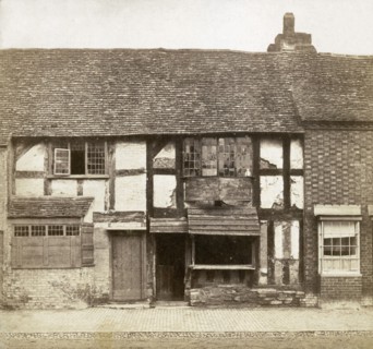 Shakespeare's Birthplace, Henley Street, Stratford-upon-Avon, Warwickshire, c1855