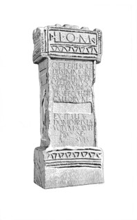 Roman altar from Hadrian's Wall, Northumberland, c1985-c1989