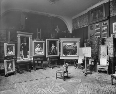 Lord Frederic Leighton's studio, Leighton House, 12 Holland Park Road, London, 1895