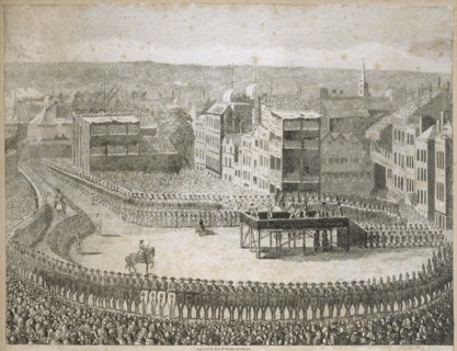 Execution of the rebel lords in 1745', Tower Hill, London, 18th century