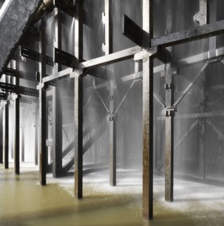 Base of the south-east natural draft cooling tower, Didcot 'A' Power Station, Oxfordshire, 2013