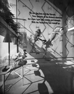The Lion and Unicorn Pavilion interior, Festival of Britain, South Bank, Lambeth, London, 1951