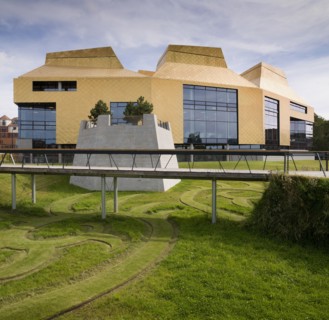 The Hive, university and public library, Sawmill Walk, the Butts, Worcester, Worcestershire, 2012