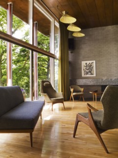 Double height living room, Farnley Hey, Farnley Tyas, Kirklees, West Yorkshire, 2011