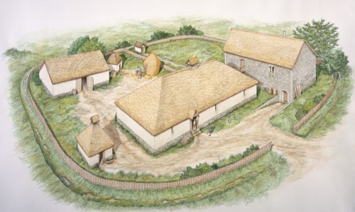 South Manor, Wharram Percy medieval village, North Yorkshire, 13th century (c2000s)