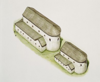 First Saxon church, St Augustine's Abbey, Canterbury, Kent, late 20th or early 21st century