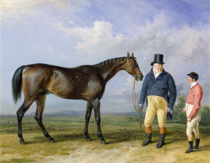 Rockingham with His Owner, John Theobald, and Jockey, Jem Robinson', 1835