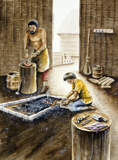 Viking metalsmith's workshop, mid 10th century