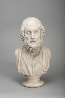 Marble bust of the Ancient Greek poet Homer, 18th century