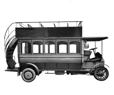Mercedes electric bus, 1907