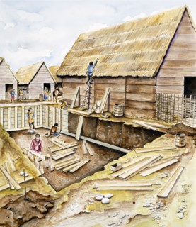 Viking buildings, late 10th century
