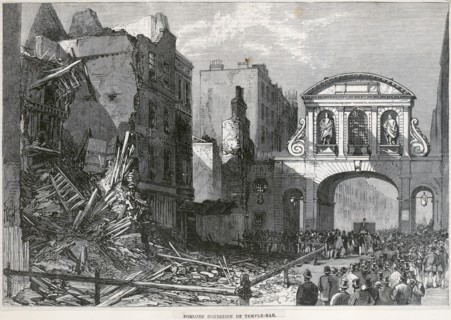 Temple Bar, London, 1877