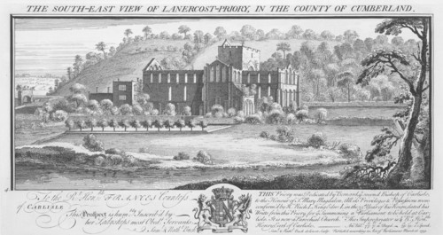 South East View of Lanercost Priory in the County of Cumberland', 1739s