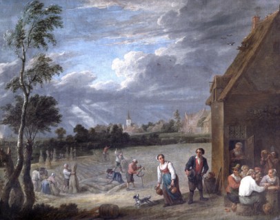 A Harvest scene', 17th century
