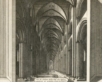 Old St Paul's Cathedral, City of London, 1707
