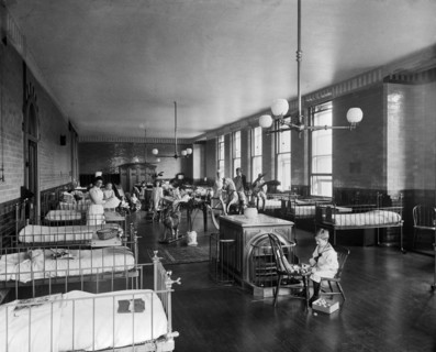 Children's ward, Hospital for Sick Children, Great Ormond Street, London, 1893