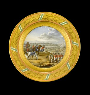 Dessert plate depicting the Battle of Fuentes d'Onoro, 1811 (1818)