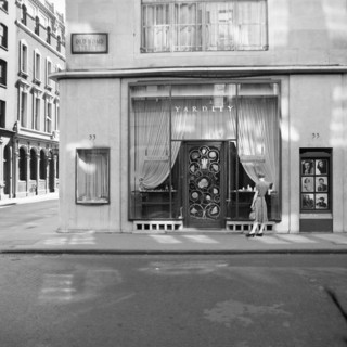 Shop front of Yardley, 33 Old Bond Street, Westminster, London, 1948