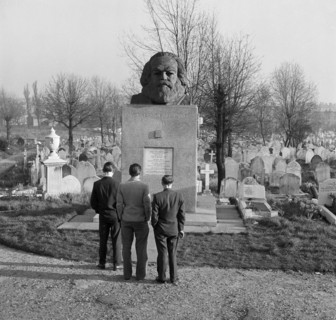 Tomb of Karl Marx, Highgate Cemetery, Hampstead, London, c1970s