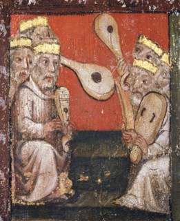 Wall painting in the Chapter House, Westminster Abbey, London