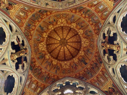 Ceiling above the altar, St Mary's Church, Studley Royal, North Yorkshire, 2010