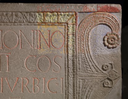 Roman building dedication, Corbridge Roman Town Museum, Northumberland, 2008 Artist