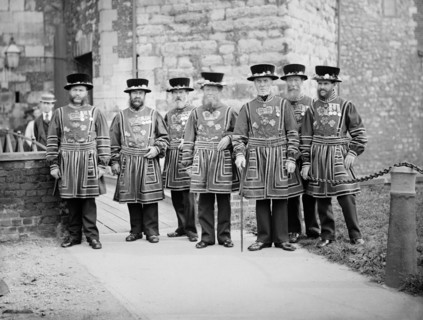 Yeomen Warders at the Tower of London, c1870-c1900