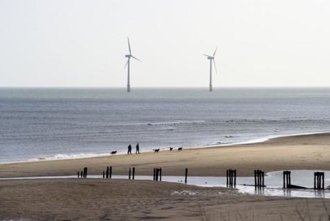 Wind Turbines, Blyth Offshore Wind Farm, Northumberland, 2010