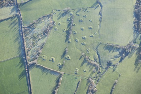 Earthwork remains of medieval or post-medieval mining, near Sleagill, Cumbria, 2013.  Creator