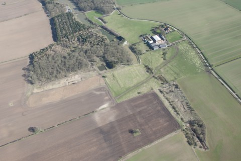 The site of Risby Hall and the medieval settlement of Risby, East Riding of Yorkshire, 2014