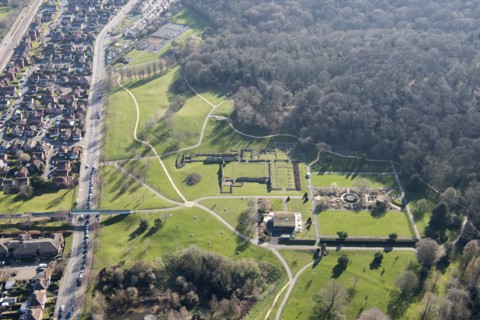 Ruins of Lesnes Abbey, Bexley, London, 2018