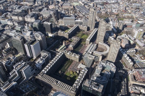 The Barbican Arts and Conference Centre and housing estate, City of London, 2018