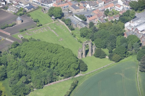Gisborough Priory ruins and dovecote, Redcar and Cleveland, 2014