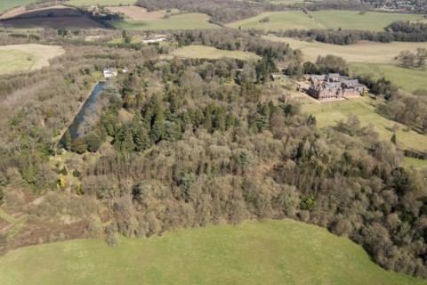 Landscape park at Bulstrode Park, Gerrards Cross, Buckinghamshire, 2018