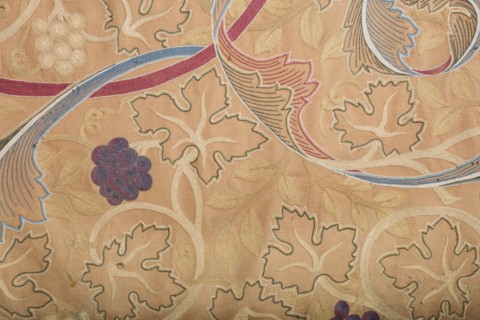 Embroidery in the church chancel, designed by William Morris, Lanercost Priory, Cumbria, 2017