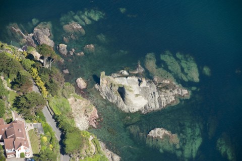 Remains of Fort Charles, Salcombe, Devon, 2014