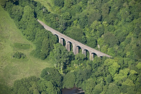 Greenway Viaduct, Dartmouth Steam Railway, Devon, 2014